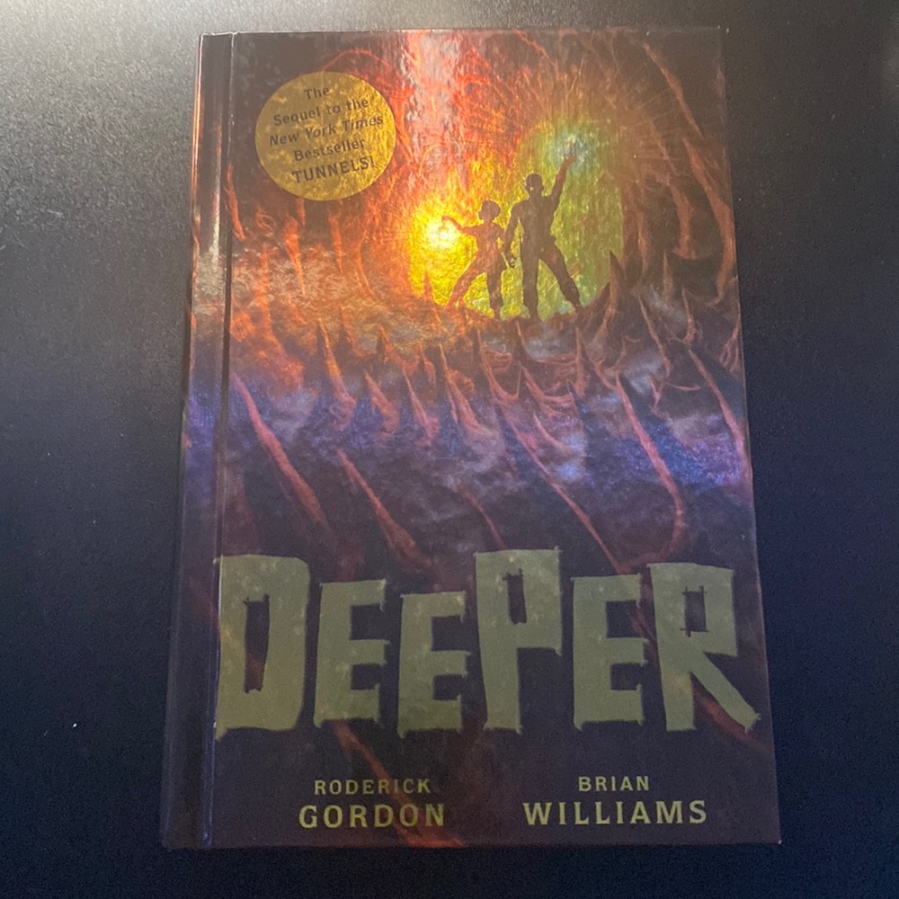 This is a hard cover book from Tunnels sequel